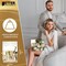 Better Office Products Wedding Congratulations Card W/Gold Shimmer Env, 5in. x 7in. Metallic Gold Foil, High Gloss, 1 Pc 64634 - alternate 4